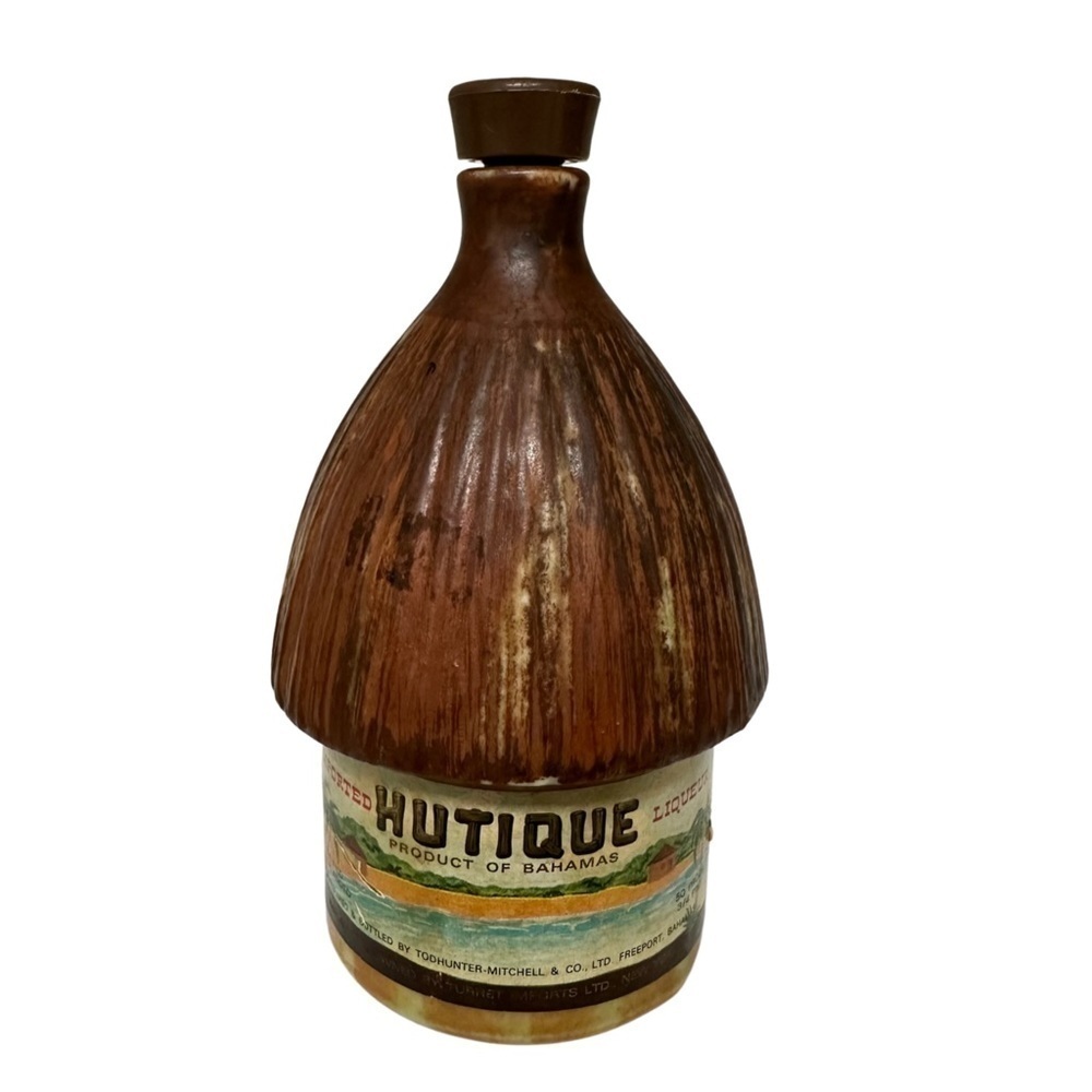 Vintage Hutique Liqueur Bottle/Decanter 3/4 Pint With Top EMPTY
